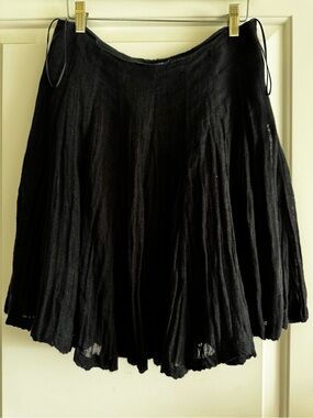 Ralph Lauren Linen/Silk Navy blue Skirt
